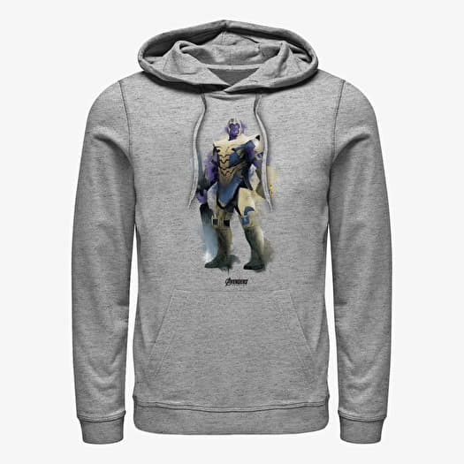 Sweatshirt Merch Marvel Avengers: Endgame - Thanos Paint Unisex Hoodie Heather Grey