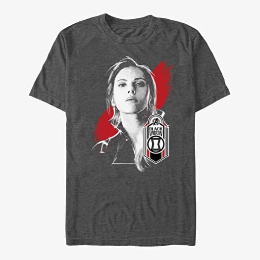 Merch Marvel Avengers: Endgame - Widow Tag Unisex T-Shirt Dark Heather Grey