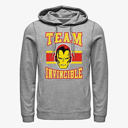 Mikina Merch Marvel Avengers Classic - Team Invincible Unisex Hoodie Heather Grey