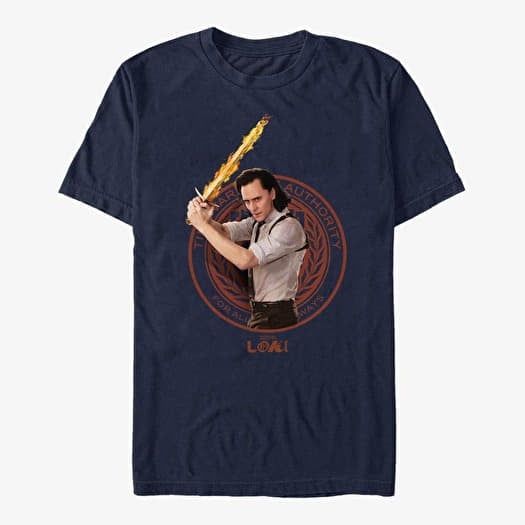 Tričko Merch Marvel Loki - Keepers Of Time Unisex T-Shirt Navy Blue