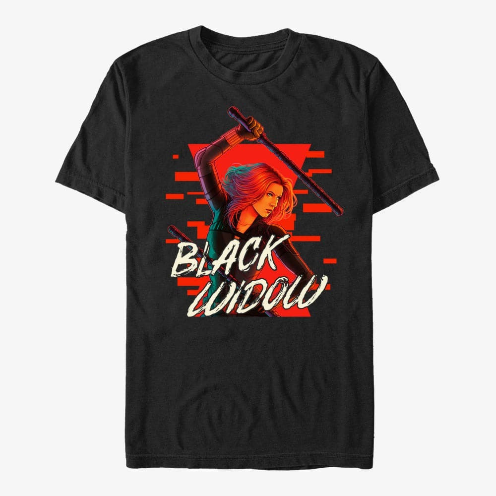 T-shirts Merch Marvel Black Widow: Movie - Graphic Black Widow Unisex T-Shirt Black