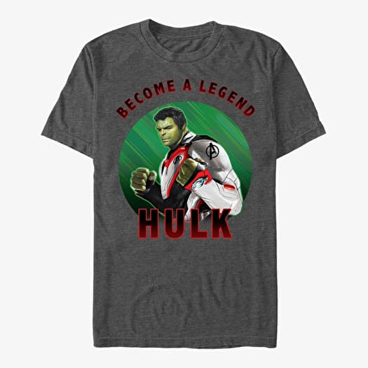 T-shirt Merch Marvel Avengers: Endgame - Hulk Armor Circle Solo Unisex T-Shirt Dark Heather Grey