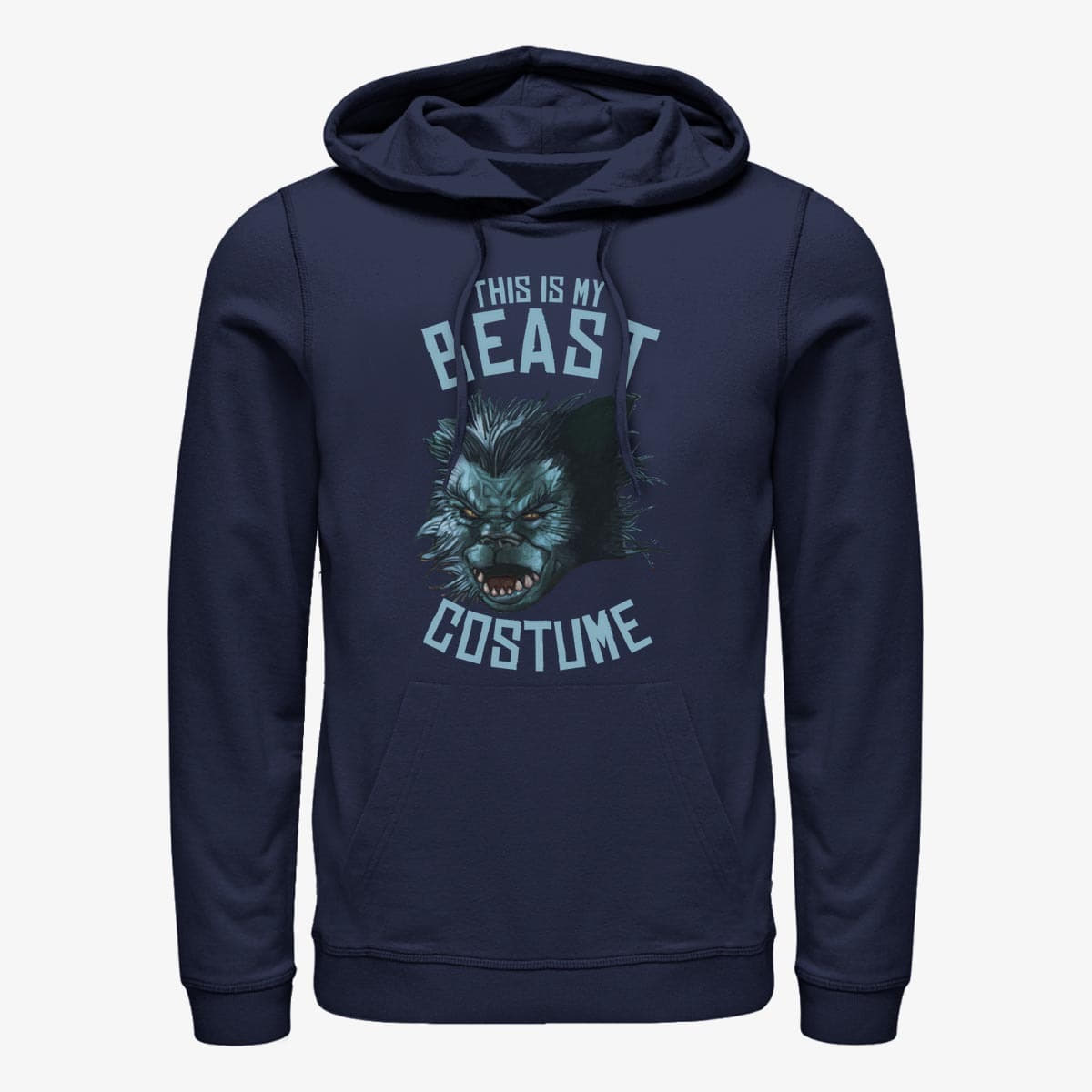 Mikinas ar kapuci un sporta krekli Merch Marvel X-Men - Beast Costume Unisex Hoodie Navy Blue