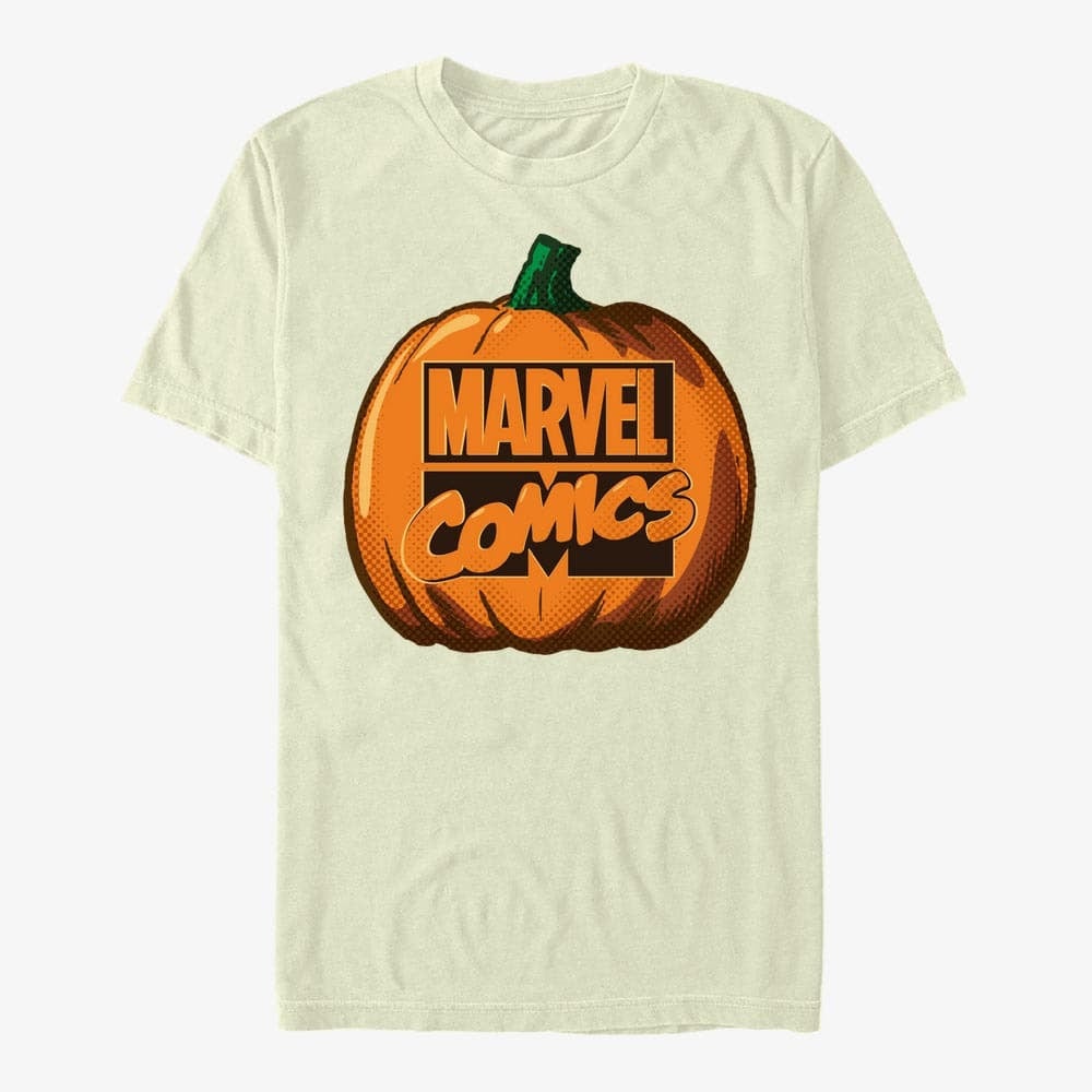 majice kratkih rukava Merch Marvel - Logo Pumpkin Unisex T-Shirt Natural