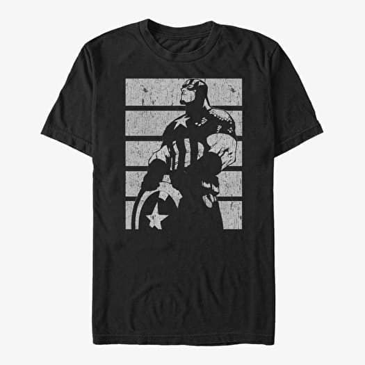Camiseta Merch Marvel Avengers Classic - Captain Chalk Unisex T-Shirt Black