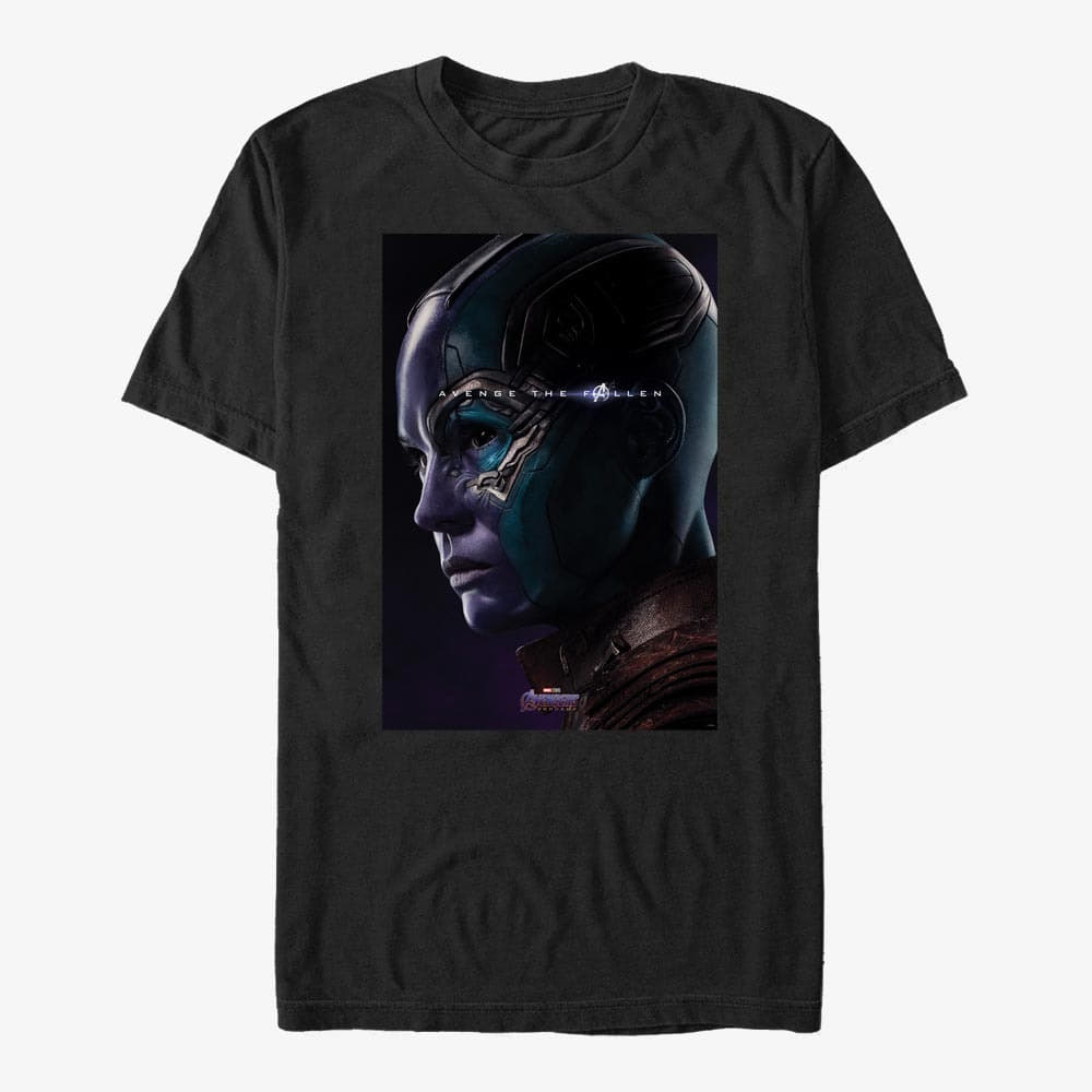 majice kratkih rukava Merch Marvel Avengers: Endgame - Nebula Avenge Unisex T-Shirt Black