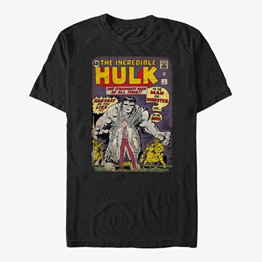 T-shirt Merch Marvel Avengers Classic - Hulk ComicCover Unisex T-Shirt Black