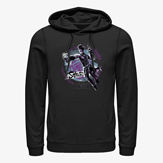 Mikina Merch Marvel Black Panther - Shuri Jump Night Unisex Hoodie Black