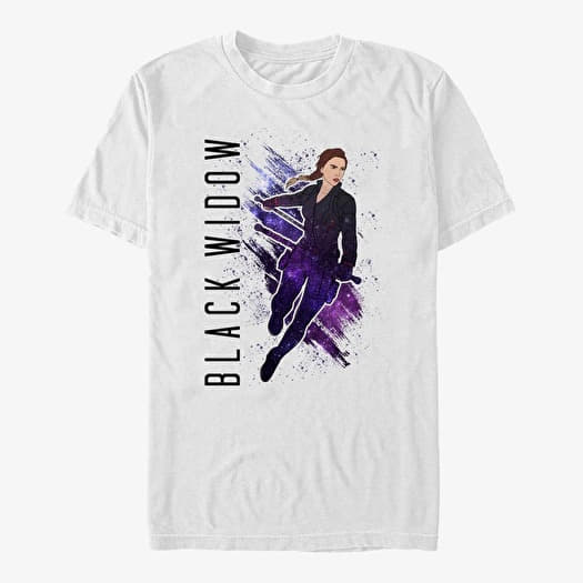 T-shirt Merch Marvel Avengers: Endgame - Black Widow Painted Unisex T-Shirt White