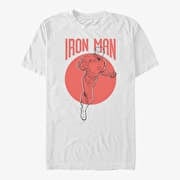 Merch Marvel Avengers: Endgame - Iron Man Simplicity Unisex T-Shirt White
