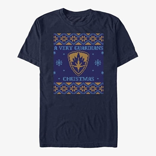 T-shirt Merch Marvel The Guardians of the Galaxy Holiday Special - Ugly sweater Unisex T-Shirt Navy Blue