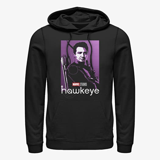 Sweatshirt Merch Marvel Hawkeye - Hawkeye Poppin Unisex Hoodie Black