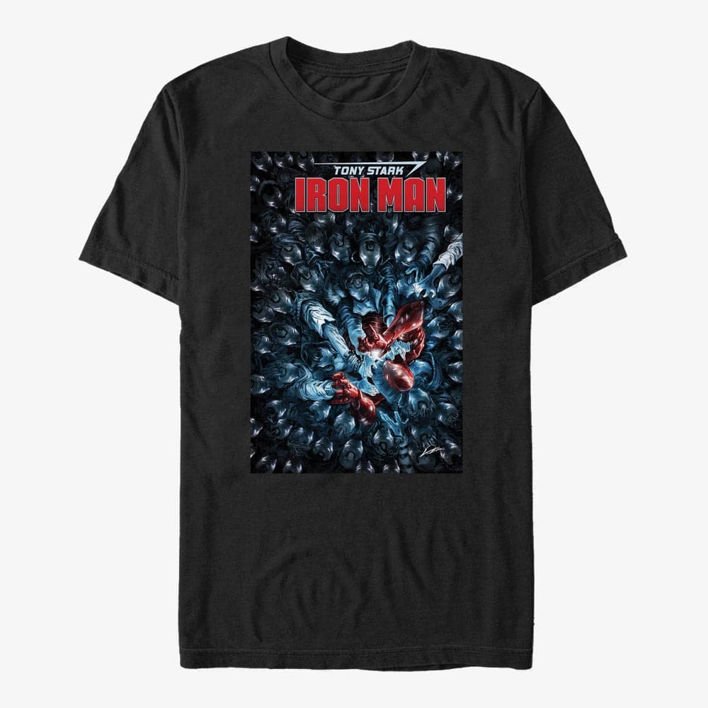 Majice Merch Marvel Avengers Classic - Iron Man Unisex T-Shirt Black