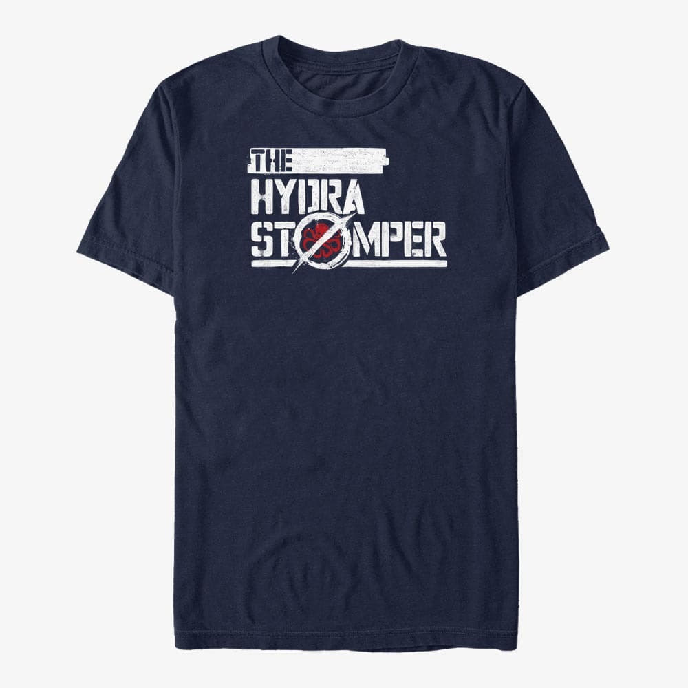 Trička Merch Marvel What If...? - Hydra Stomper Unisex T-Shirt Navy Blue