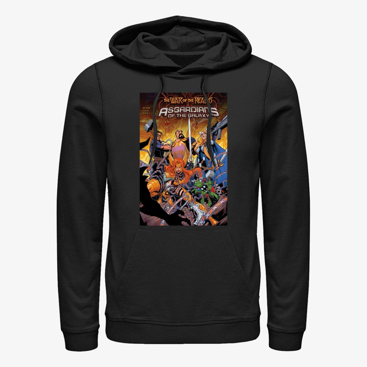 Dukserice Merch Marvel - Asgardians of the Galaxy Unisex Hoodie Black