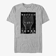 Merch Marvel Avengers: Endgame - Ironman Darken Unisex T-Shirt Heather Grey