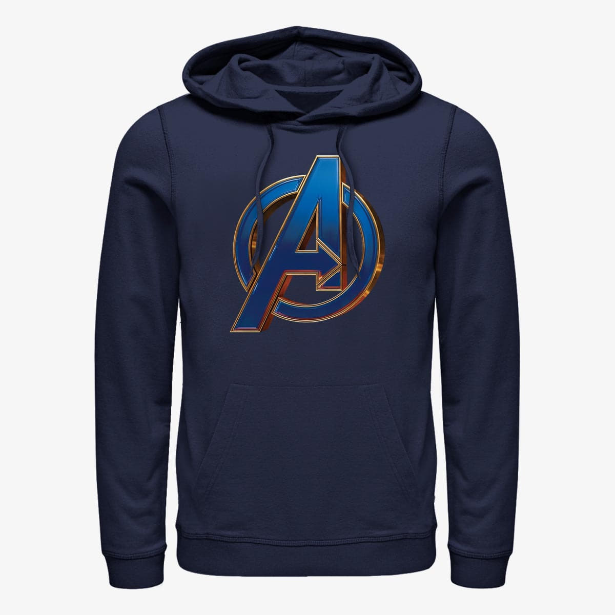 Hoodies and sweatshirts Merch Marvel Avengers Endgame Blue Logo Unisex Hoodie Navy Blue Queens