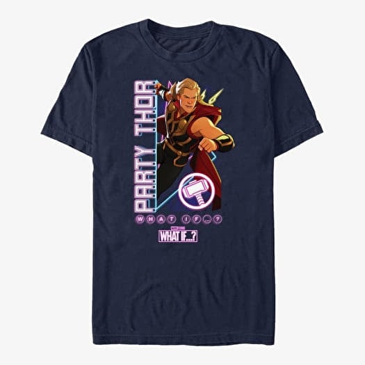 Majica Merch Marvel What If...? - Party TIme Thor Unisex T-Shirt Navy Blue