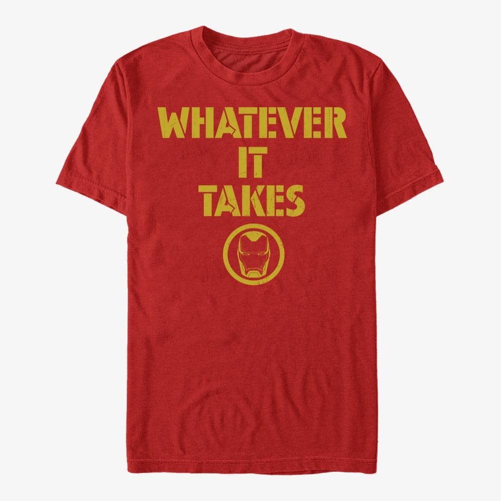 Pólók Merch Marvel Avengers: Endgame - Ironman Spirit Unisex T-Shirt Red
