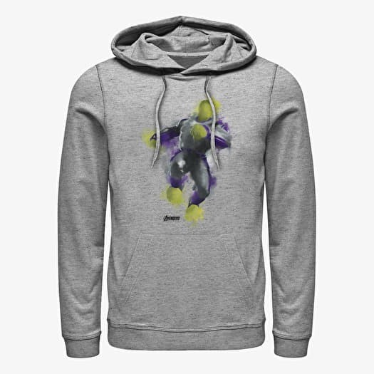 Sweatshirt Merch Marvel Avengers: Endgame - Hulk Painted Unisex Hoodie Heather Grey