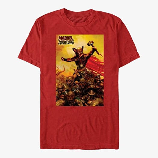 T-särk Merch Marvel - God of Zombies Unisex T-Shirt Red