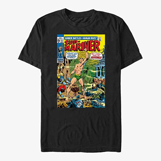 T-shirt Merch Marvel - Sub-Mariner Cover Unisex T-Shirt Black