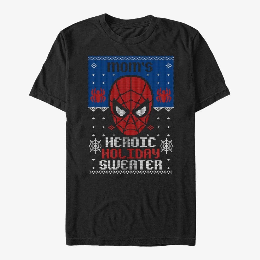 T-Shirts Merch Marvel Avengers Classic - Thanos Ugly Sweater Unisex T-Shirt Black
