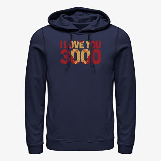 Sweatshirt Merch Marvel - Love You 3000 Unisex Hoodie Navy Blue