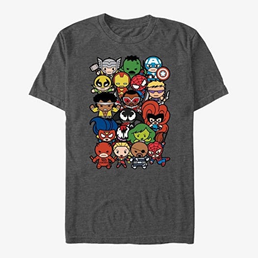 T-shirt Merch Marvel Avengers Classic - Pile Up Unisex T-Shirt Dark Heather Grey