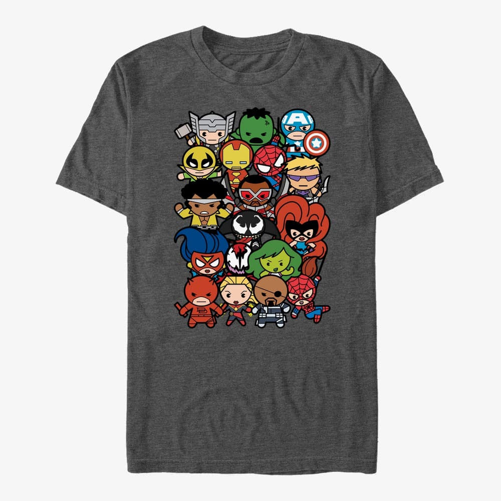 Magliette Merch Marvel Avengers Classic - Pile Up Unisex T-Shirt Dark Heather Grey