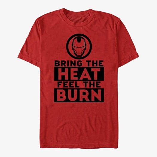 Merch Marvel Avengers Classic - Heat Burn Unisex T-Shirt Red