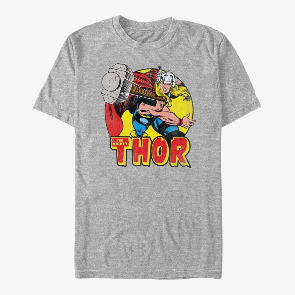 T-särgid Merch Marvel Classic - Mighty Thor Unisex T-Shirt Heather Grey