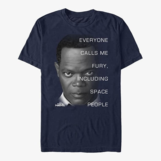 T shirts Merch Captain Marvel Movie Fury Respect Unisex T Shirt Navy Blue Queens