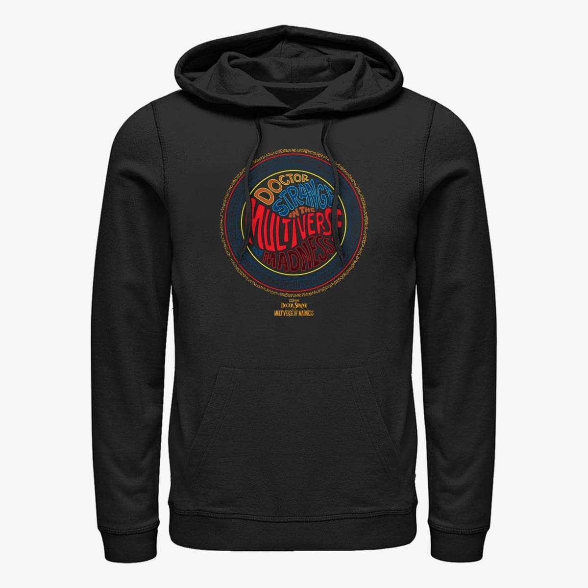 Felpe Merch Marvel Doctor Strange 2 - MULTIVERSE RUNES Unisex Hoodie Black
