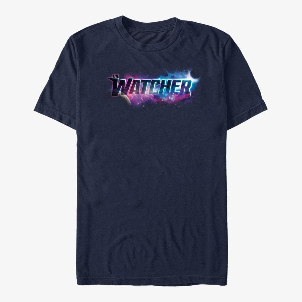 Pólók Merch Marvel What If...? - Watch Galaxy Unisex T-Shirt Navy Blue