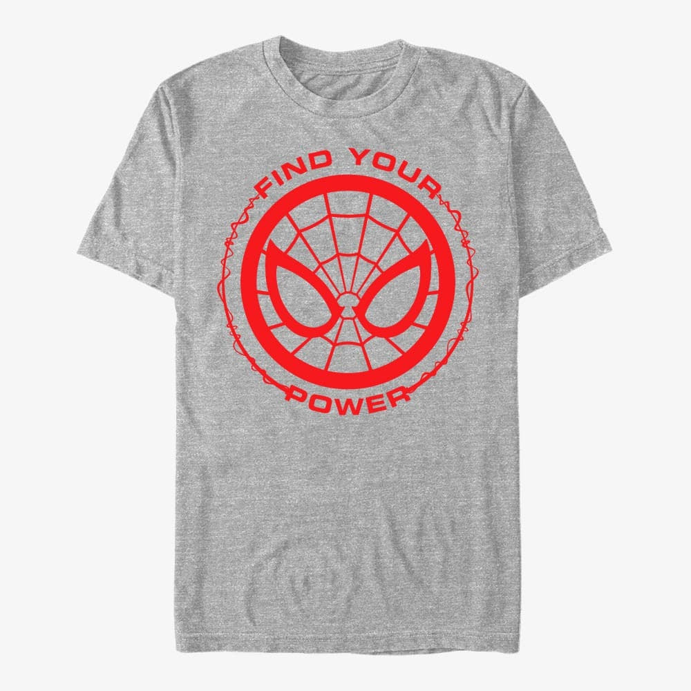 Tričká Merch Marvel Spider-Man Classic - Spider Power Unisex T-Shirt Heather Grey