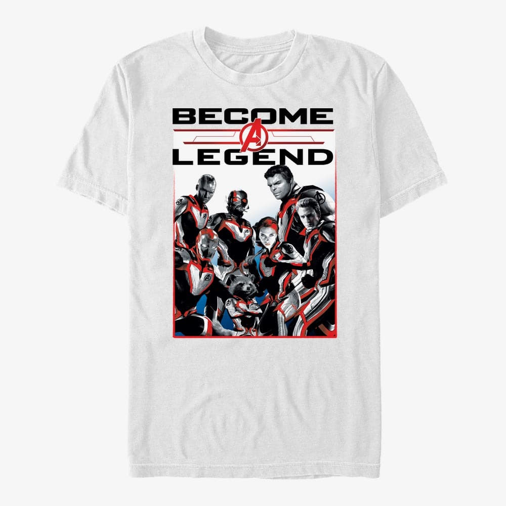 T-Shirts Merch Marvel Avengers: Endgame - Legendary Group Unisex T-Shirt White