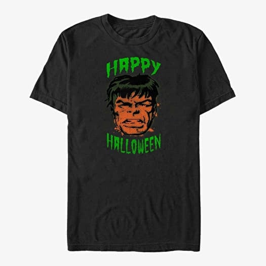 T-shirt Merch Marvel Avengers Classic - HulkFace Halloween Unisex T-Shirt Black
