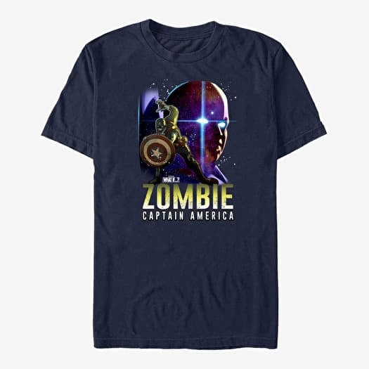 Majica Merch Marvel What If...? - Watcher Zombie Cap Unisex T-Shirt Navy Blue