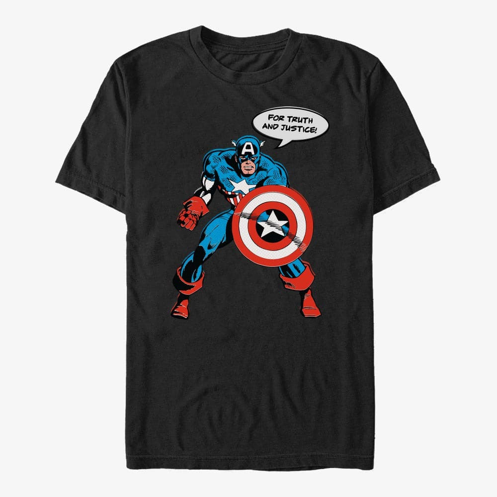 Trička Merch Marvel Avengers Classic - Vintage Shield Unisex T-Shirt Black