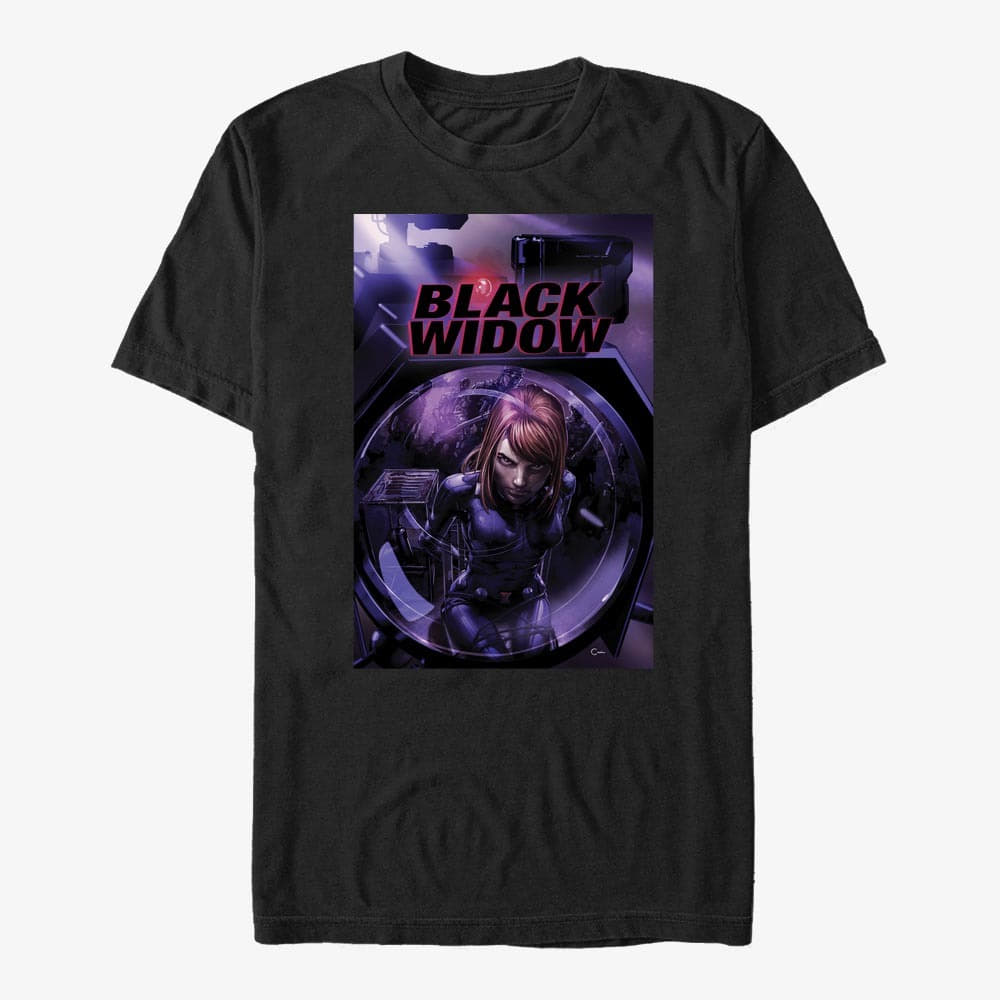 T-Shirts Merch Marvel Avengers Classic - Black Widow Unisex T-Shirt Black
