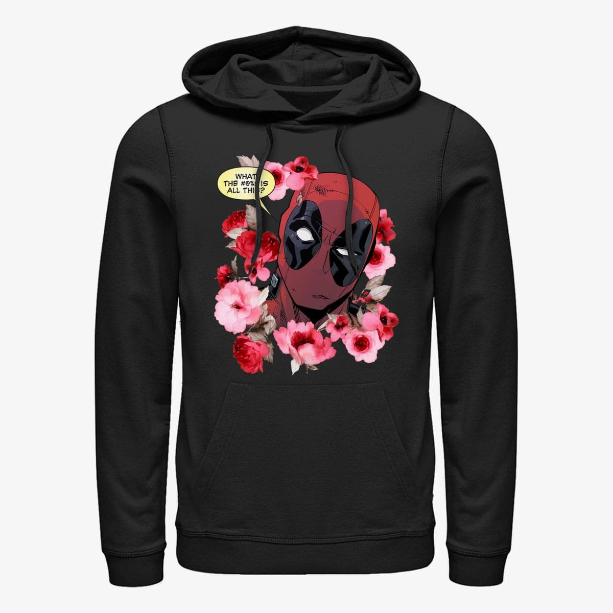 Sweatshirts Merch Marvel Deadpool What is This Unisex Hoodie Black Queens