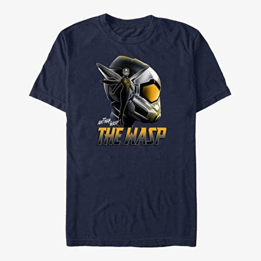 Tricou Merch Marvel Ant-Man & The Wasp: Movie - The Wasp Sil Unisex T-Shirt Navy Blue