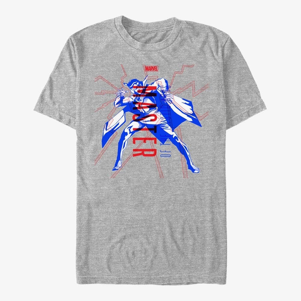 Tričká Merch Marvel - Strange Blue Unisex T-Shirt Heather Grey