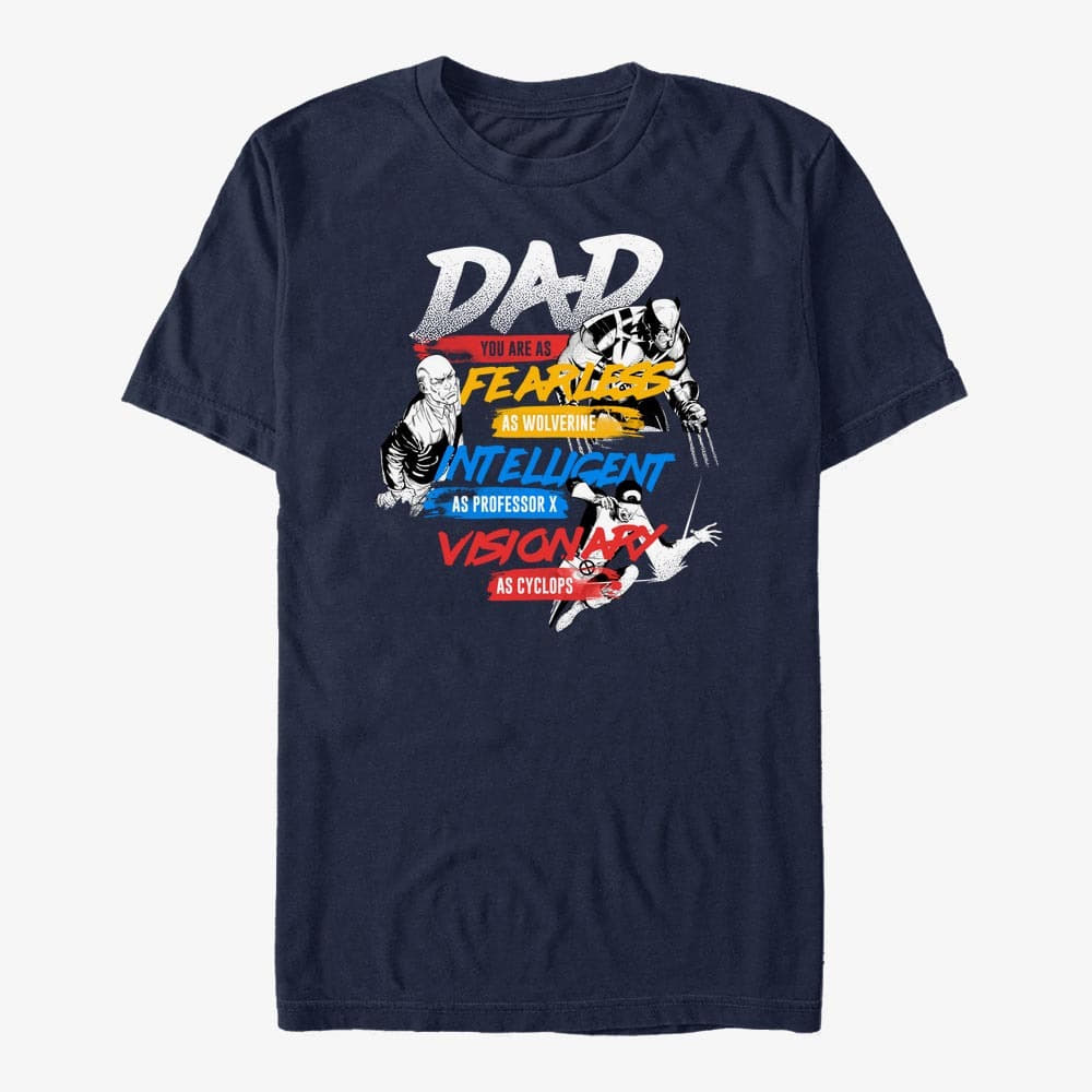 T-Shirts Merch Marvel X-Men - X-Dad Unisex T-Shirt Navy Blue