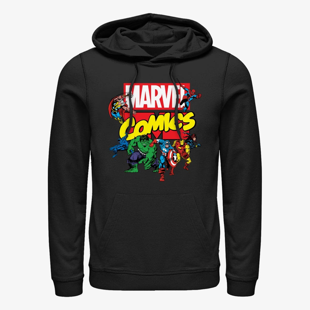 Sweatshirts Merch Marvel Avengers Classic - Ace Team Unisex Hoodie Black