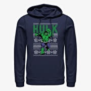 Merch Marvel Avengers Classic - Hulk Ugly Top Unisex Hoodie Navy Blue