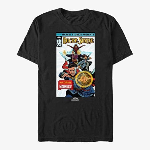 Póló Merch Marvel Doctor Strange 2 - Classic Comic Cover Unisex T-Shirt Black