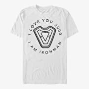 Merch Marvel Avengers: Endgame - Ironmans Heart Unisex T-Shirt White