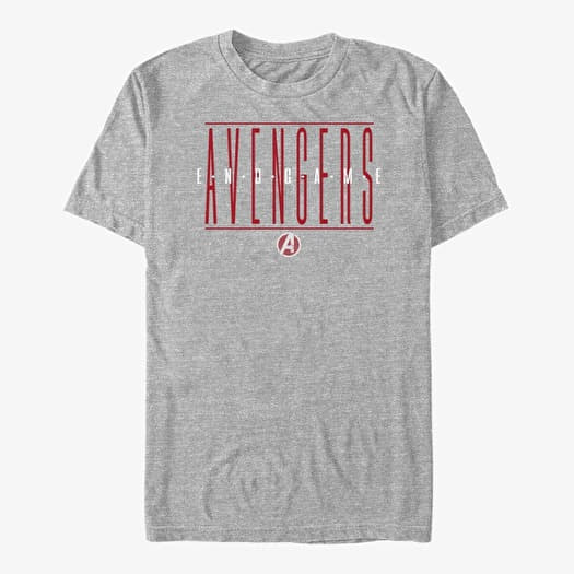 T-shirt Merch Marvel Avengers - Strikethrough Text Unisex T-Shirt Heather Grey